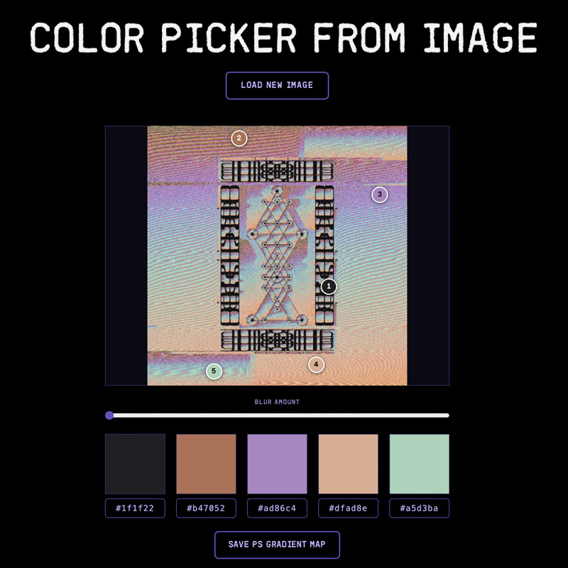 Hex Color Picker From Image HTML Thumbnail